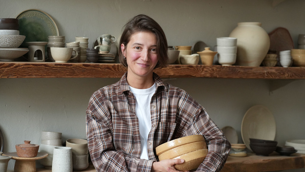 Artista tártara de Crimea, Elvira Demerdzhi.